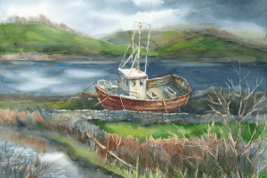 Donegal Fishing Boat - Original