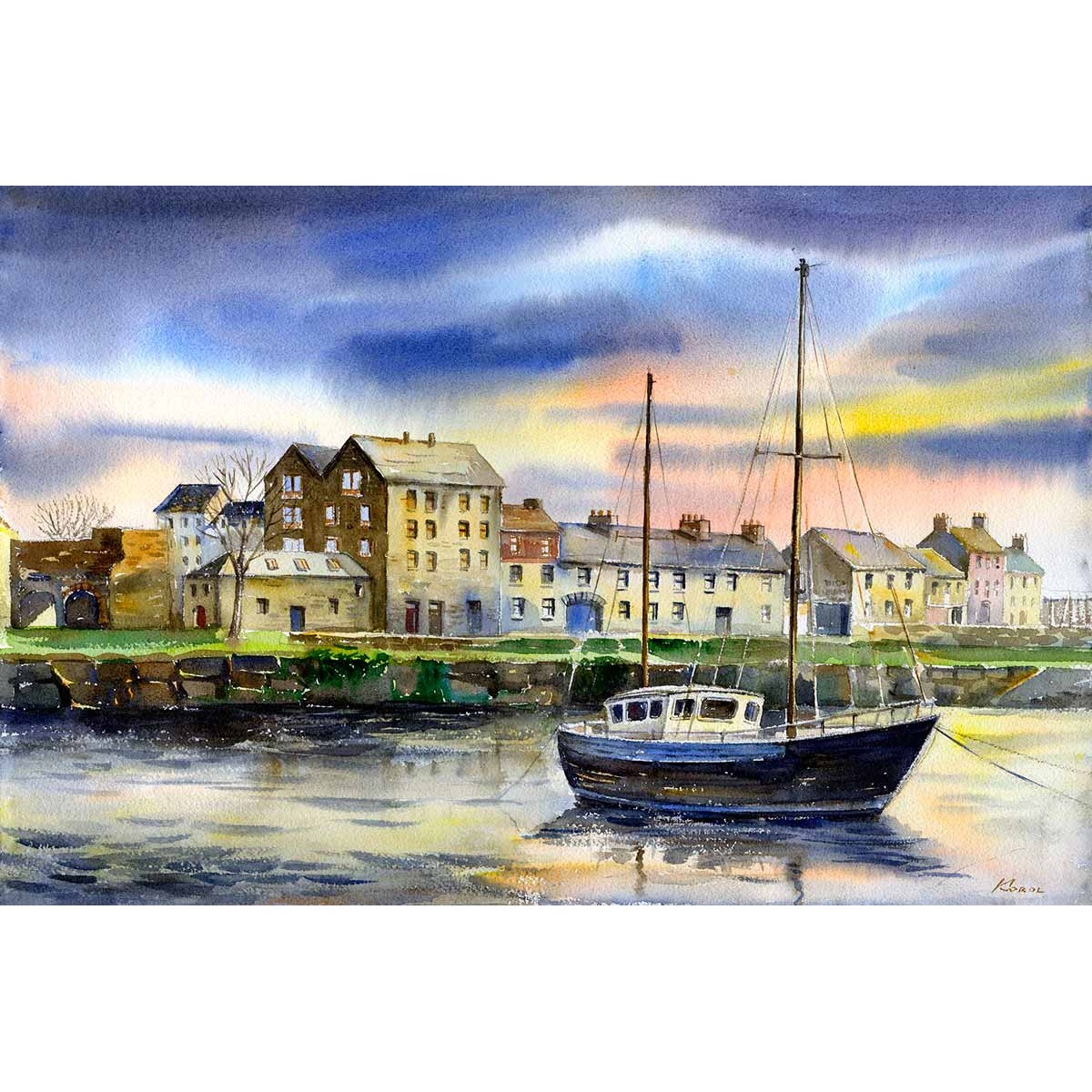 The Long Walk, Galway Painting